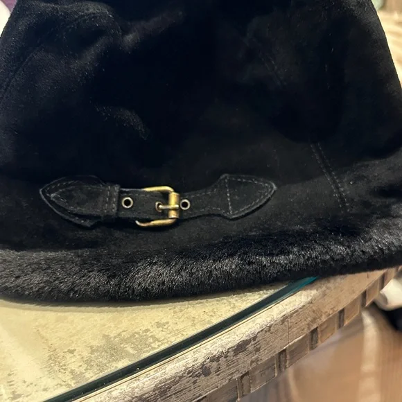 Eric Javits Black Women's Hat with Buckle Detail - Picture 2 of 5